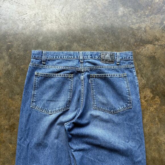 Crazy‎ Vintage Baggy Wide Leg Levis Silver Tab Jeans - Picture 3 of 8